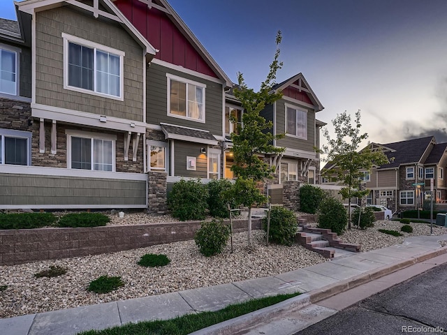23545 E Platte Dr Unit C, Aurora, CO 80016 - craftsman-style house with board and batten siding and stone siding