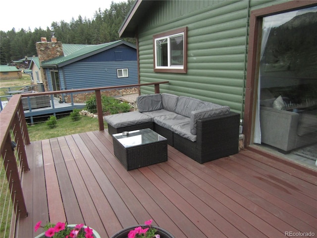57920 US Highway 285 Unit 10, Bailey, CO 80421 - deck with outdoor lounge area