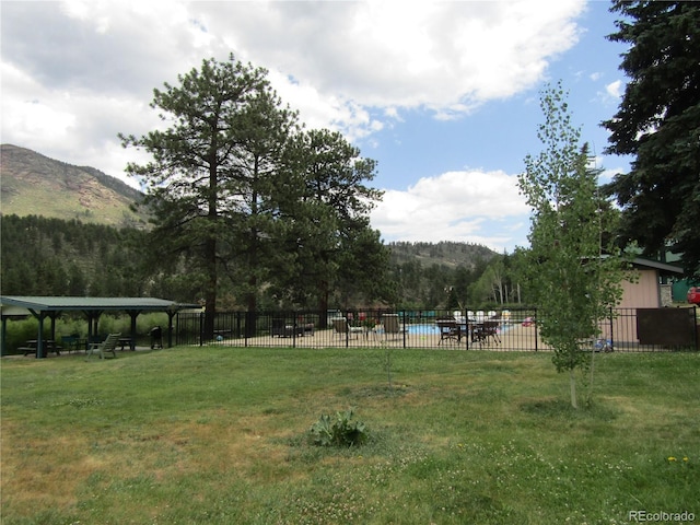 57920 US Highway 285 Unit 10, Bailey, CO 80421 - view of yard with a mountain view and a gazebo