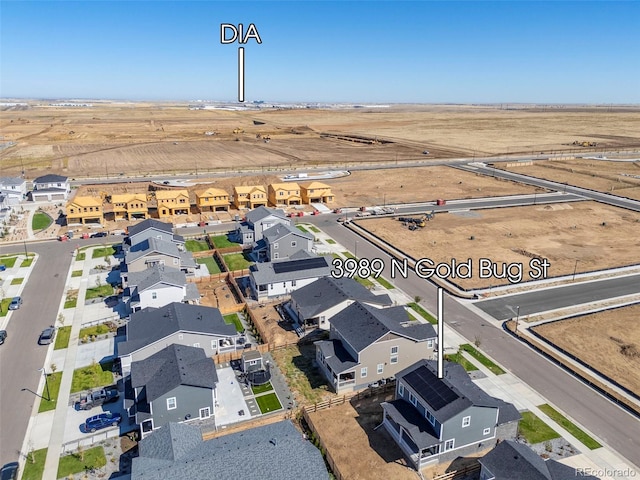 birds eye view of property featuring a residential view