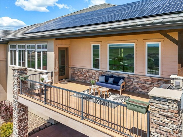 9510 Orion Way, Arvada, CO 80007 - view of patio featuring an outdoor hangout area