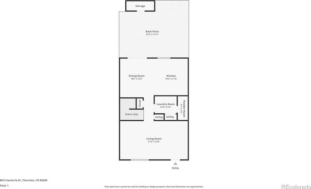 8613 Santa Fe Dr, Thornton, CO 80260 - view of home floor plan