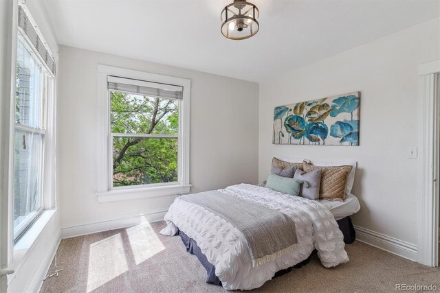 2566 N Emerson St, Denver, CO 80205 - carpeted bedroom featuring baseboards