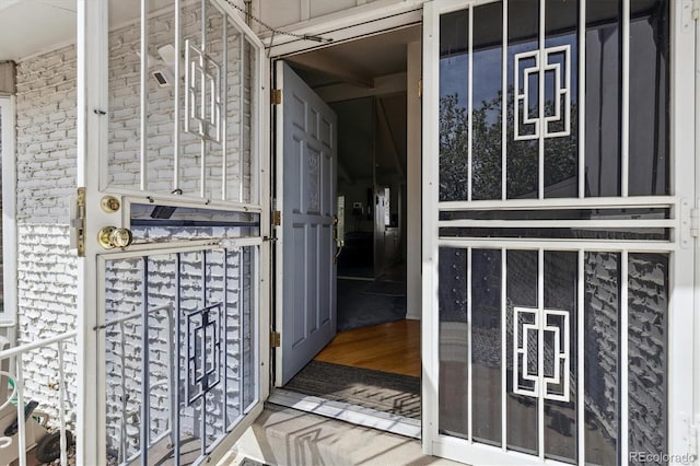 view of exterior entry