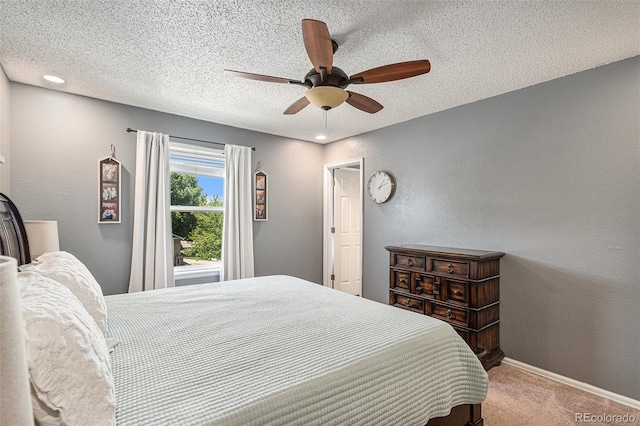 5102 S Lisbon Way, Centennial, CO 80015 - bedroom featuring carpet, ceiling fan, and a textured ceiling