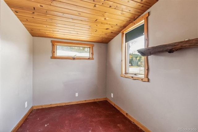 24427 Peak To Peak Hwy, Nederland, CO 80466 - empty room featuring wood ceiling and baseboards