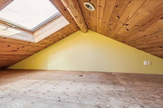 24427 Peak To Peak Hwy, Nederland, CO 80466 - additional living space featuring a skylight and vaulted ceiling