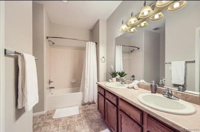 8915 Federal Blvd Unit 203, Westminster, CO 80260 - full bath featuring shower / tub combo with curtain and double vanity