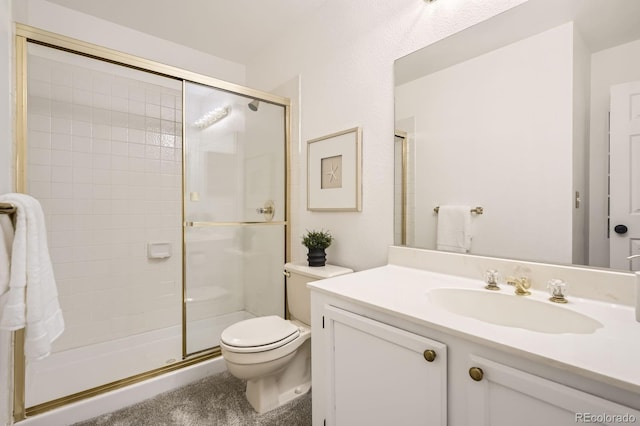 5016 S Nelson St Unit C, Littleton, CO 80127 - full bathroom featuring a shower stall, toilet, and vanity
