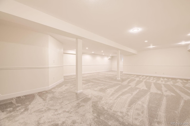 5016 S Nelson St Unit C, Littleton, CO 80127 - finished basement with carpet, baseboards, and recessed lighting