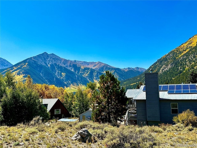 view of mountain feature