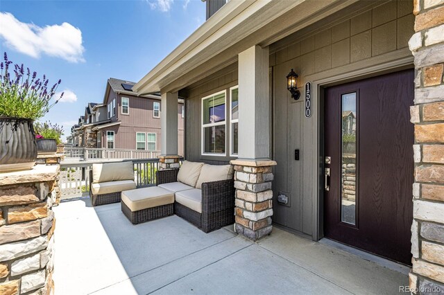 1500 Sun Way, Lafayette, CO 80026 - doorway to property featuring covered porch