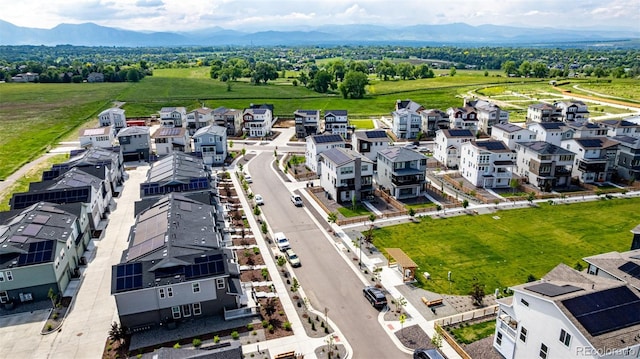 1500 Sun Way, Lafayette, CO 80026 - aerial perspective of suburban area featuring a mountain backdrop