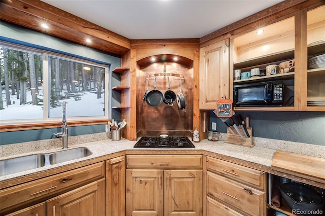 46 Apache Rd, Evergreen, CO 80439 - kitchen featuring a sink and black appliances