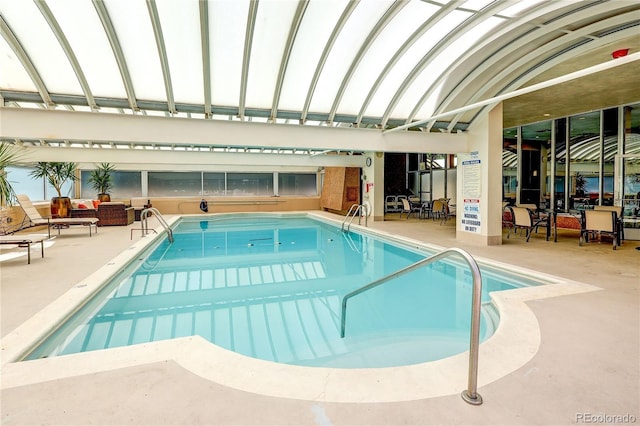 1250 N Humboldt St Unit 202, Denver, CO 80218 - indoor pool featuring a patio area