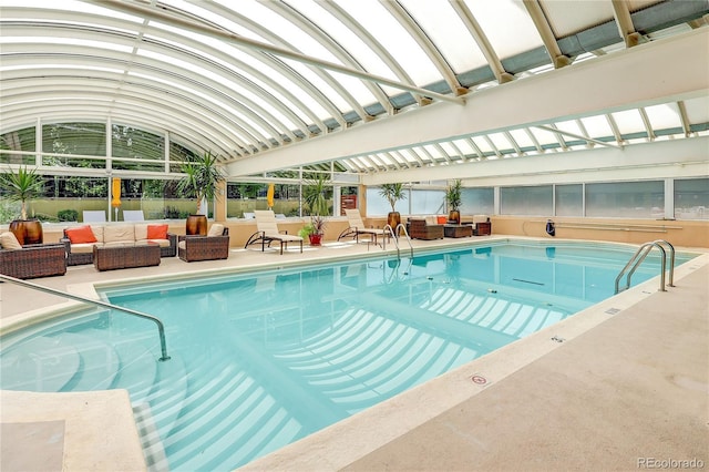 1250 N Humboldt St Unit 202, Denver, CO 80218 - indoor pool with an outdoor hangout area and a patio
