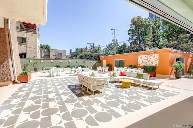 1250 N Humboldt St Unit 202, Denver, CO 80218 - view of patio / terrace with an outdoor living space and outdoor dining space