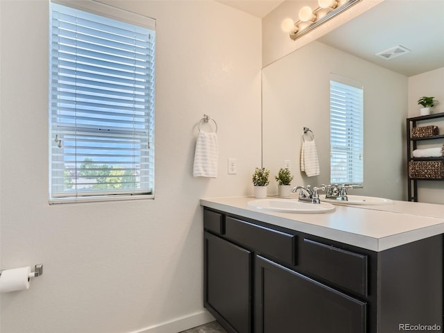 bathroom with vanity