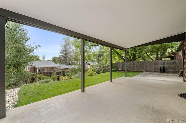 2672 S Magnolia St, Denver, CO 80224 - fenced backyard featuring a patio