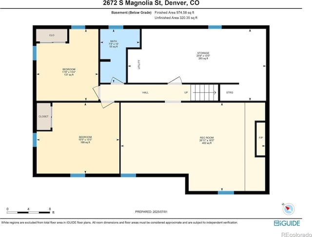 2672 S Magnolia St, Denver, CO 80224 - view of property floor plan
