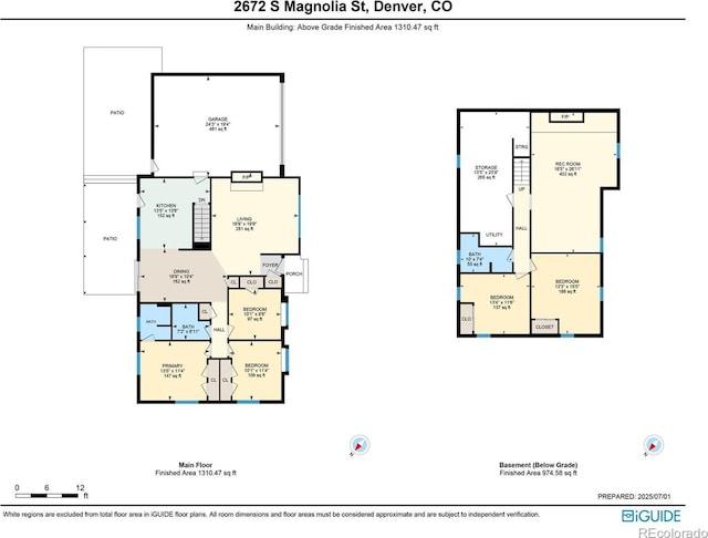 2672 S Magnolia St, Denver, CO 80224 - view of floor plan / room layout