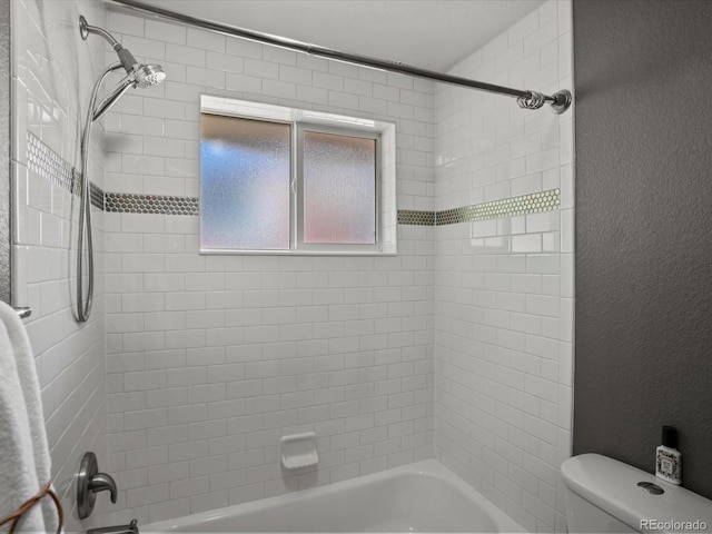 6943 Oak Way, Arvada, CO 80004 - full bathroom with shower / bathtub combination and a textured wall