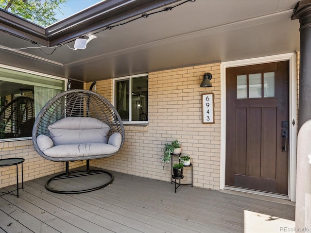 6943 Oak Way, Arvada, CO 80004 - view of wooden deck