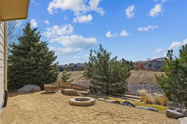 1022 Orion Way, Castle Rock, CO 80108 - view of yard with a fire pit