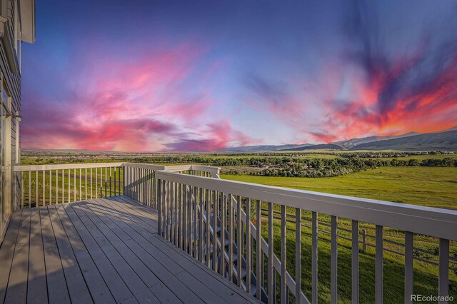 8915 S Field Ct, Littleton, CO 80128 - deck featuring a mountain view