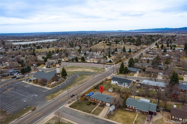 bird's eye view featuring a residential view