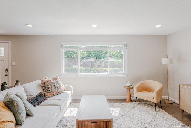 6059 Routt St, Arvada, CO 80004 - living area with wood finished floors and recessed lighting