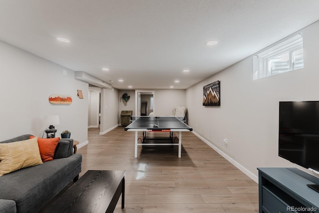 6059 Routt St, Arvada, CO 80004 - playroom featuring recessed lighting and light wood-type flooring