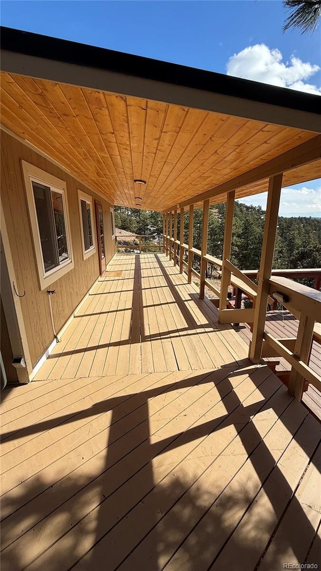 view of wooden terrace