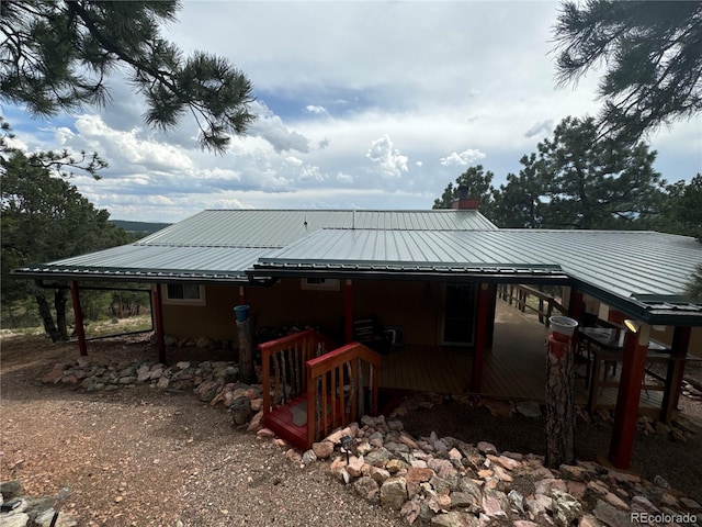 view of rear view of property