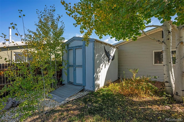 view of outbuilding