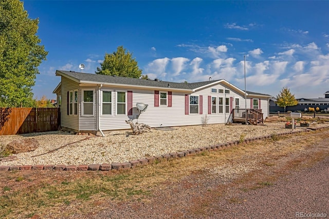 view of front of home