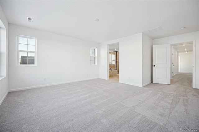 view of carpeted empty room