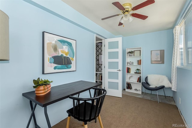 1121 Albion St Unit 809, Denver, CO 80220 - office space featuring carpet flooring and a ceiling fan