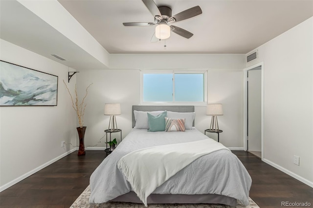 1121 Albion St Unit 809, Denver, CO 80220 - bedroom with wood finished floors and ceiling fan