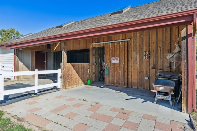 view of stable