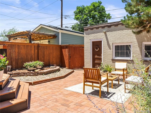 437 S Grant St, Denver, CO 80209 - view of patio with a pergola and an outdoor hangout area