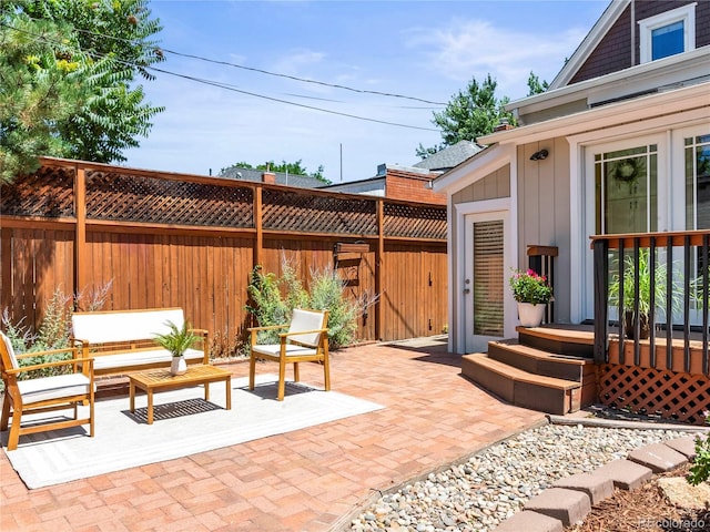 437 S Grant St, Denver, CO 80209 - fenced backyard featuring a patio and a deck