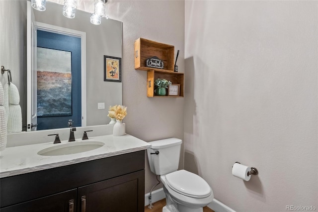 9563 Red Primrose St, Franktown, CO 80116 - bathroom with toilet and vanity
