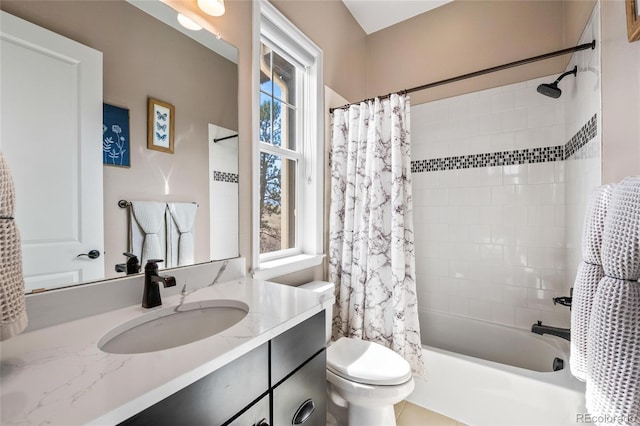 9563 Red Primrose St, Franktown, CO 80116 - bathroom with toilet, shower / bath combination with curtain, and vanity