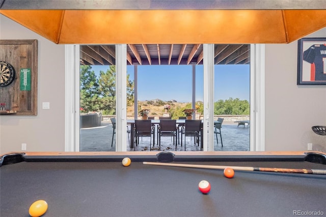 9563 Red Primrose St, Franktown, CO 80116 - recreation room featuring billiards and healthy amount of natural light