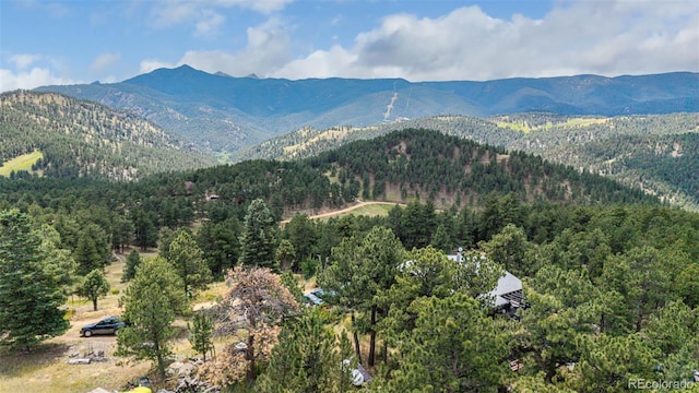 398 Leonards Rd, Boulder, CO 80302 - mountain view with a heavily wooded area
