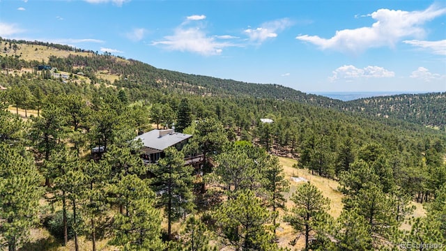 398 Leonards Rd, Boulder, CO 80302 - aerial view of property and surrounding area featuring a forest