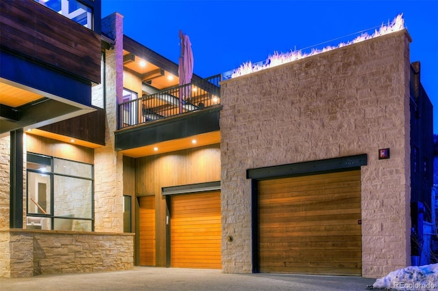 65 Aerie Dr, Silverthorne, CO 80498 - view of front of property with a balcony and stone siding