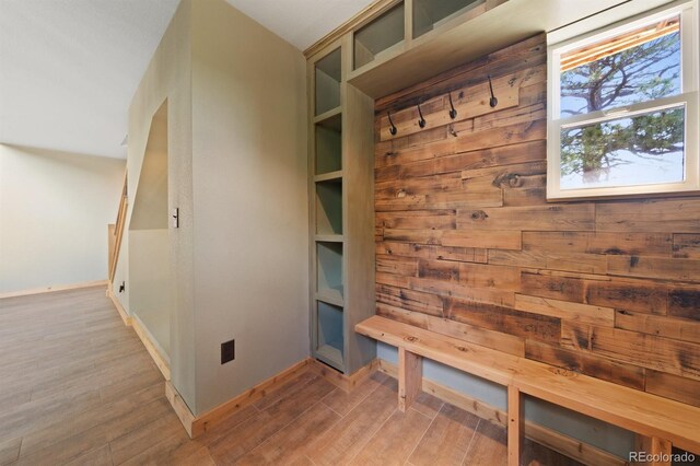 776 Hilltop Rd, Palmer Lake, CO 80133 - mudroom with baseboards and wood finished floors