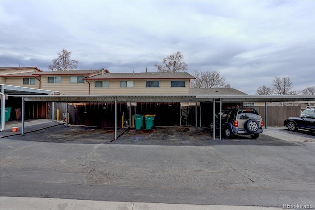 townhome / multi-family property with covered parking